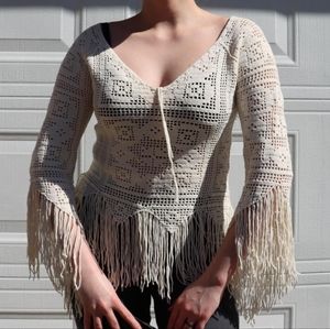 Crochet western festival sweater